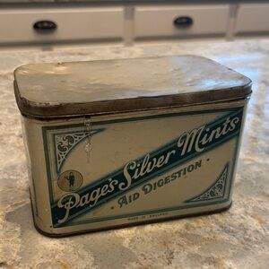 Vintage Page's Silver Mints Tin